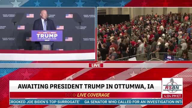 Donald Trump to Deliver Remarks at Team Trump Iowa Commit to Caucus Event in Ottumwa, IA - 10/1/23